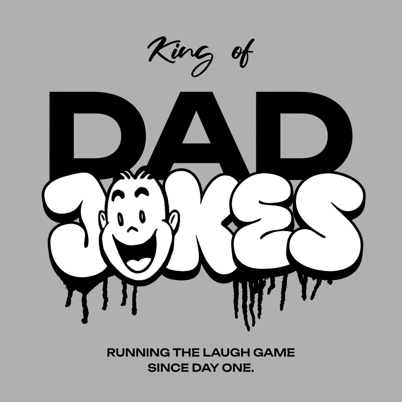 Men's King of Dad Jokes™ Men's Graphic T-Shirt | Stim Street™