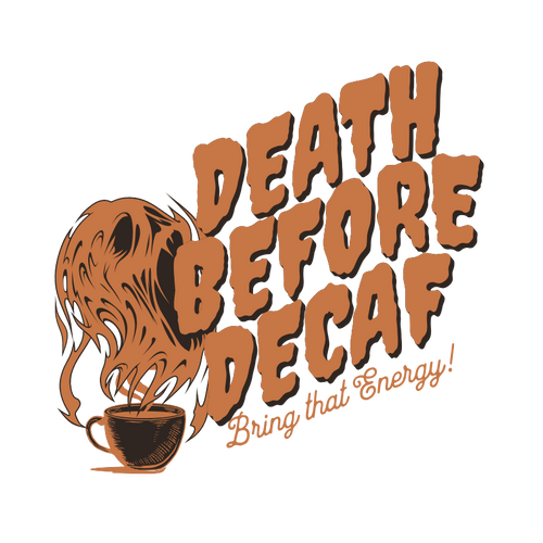 Death Before Decaf™ Men's Graphic T-Shirt | Stim Street™