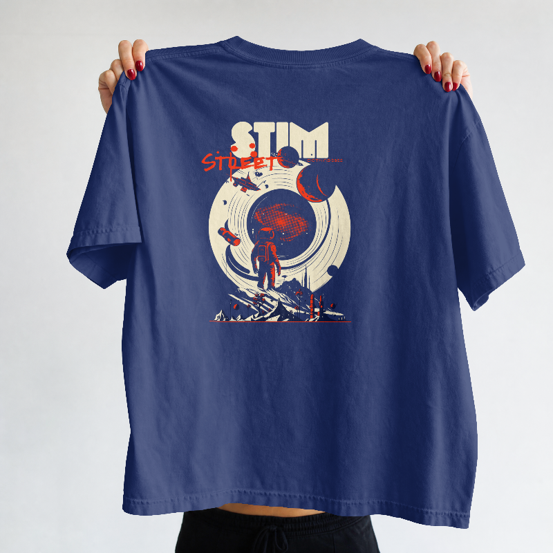 Explore Space™ Retro Astronaut Graphic Unisex T-Shirt | Vintage Sci-Fi Space Design