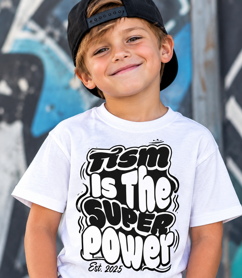 Kid's Stim Street™ "Tism Is the Super Power™" T-Shirt